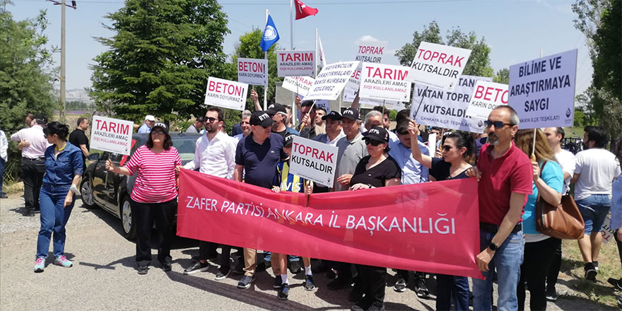 Zafer Partisi'nden Ankara'da tarım protestosu