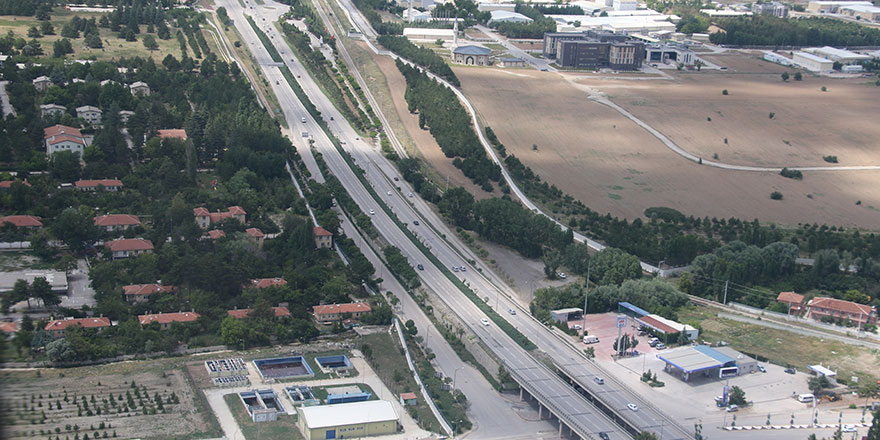 Başkentte bayram dönüşü trafiği havadan denetlendi