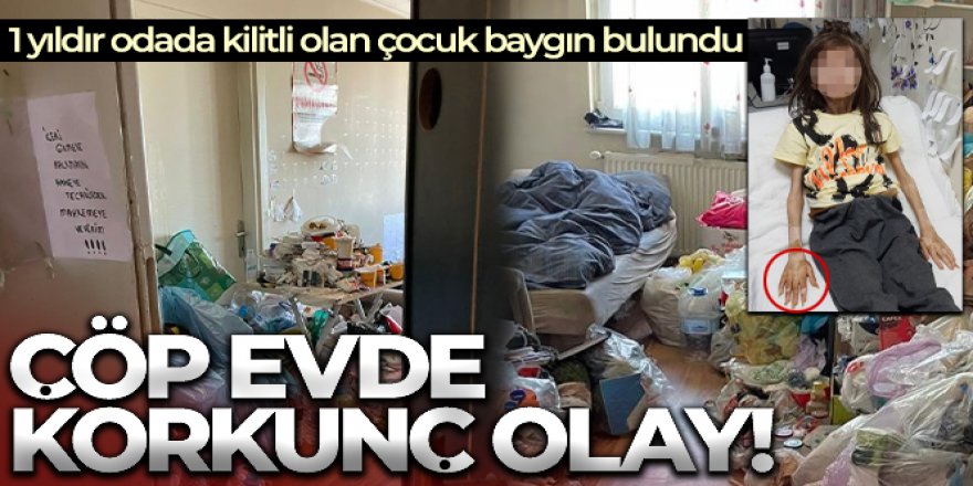 Çöp evde korkunç olay