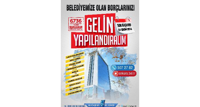 Ankara Büyükşehir vatandaşın borcunu yapılandırıyor