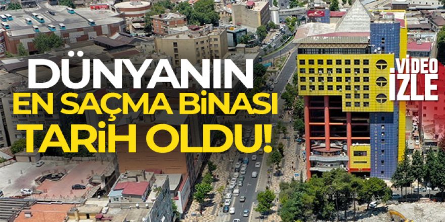 'Dünyanın en saçma binası' yıkıldı