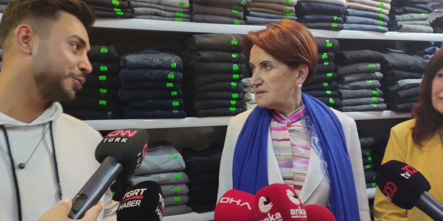 İYİ Parti Lideri Akşener, Ankara esnafını ziyaret etti