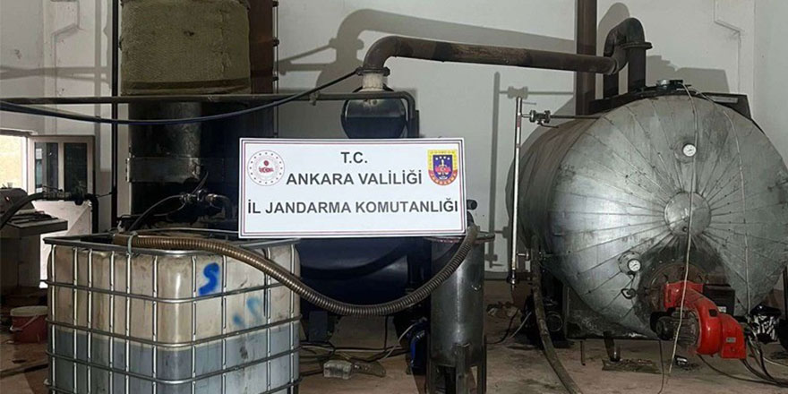 Jandarmadan atık yağ operasyonu