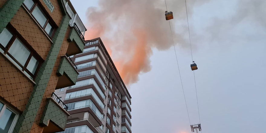 Yenimahalle'de korkutan yangın