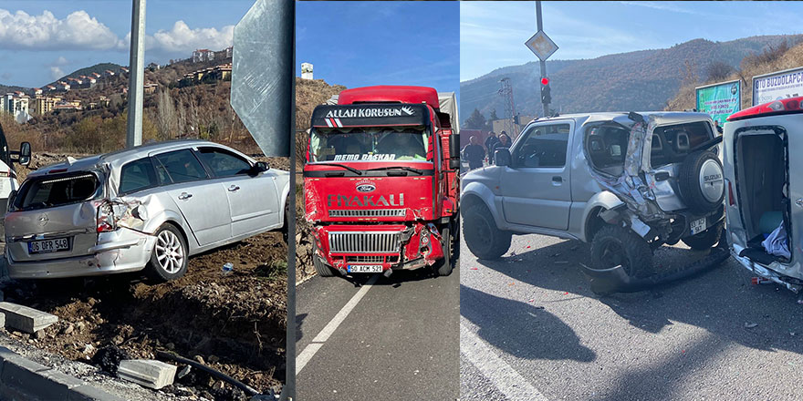 Ankara'da zincirleme kazada 5 araç birbirine girdi