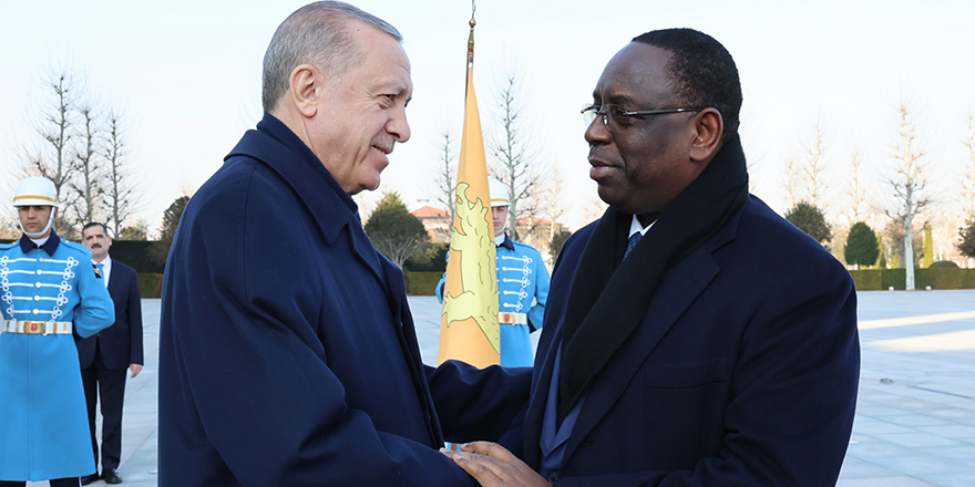 Cumhurbaşkanı Erdoğan, Senegal Cumhurbaşkanı Sall ile bir araya geldi