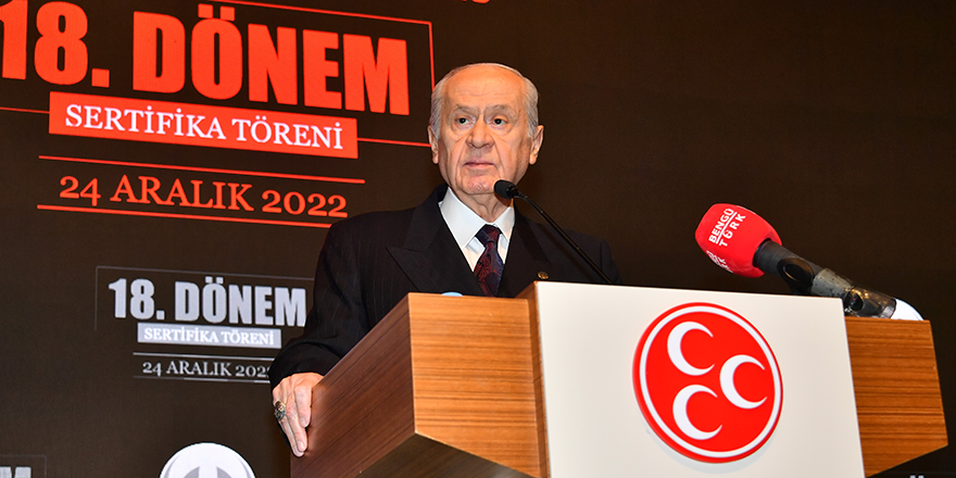 Bahçeli: "Cumhur İttifakı ve Cumhurbaşkanlığı Hükümet Sisteminin devamından yanayız"