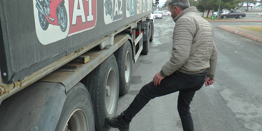 “Büyük araçlarda buzlu yolda fren çok kullanılmamalı”