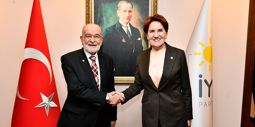 İYİ Parti lideri Akşener, Temel Karamollaoğlu’nu kabul etti