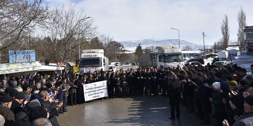 Kırıkkaleliler Derneği’nden deprem bölgesine 2 TIR un ve ekmek yardımı