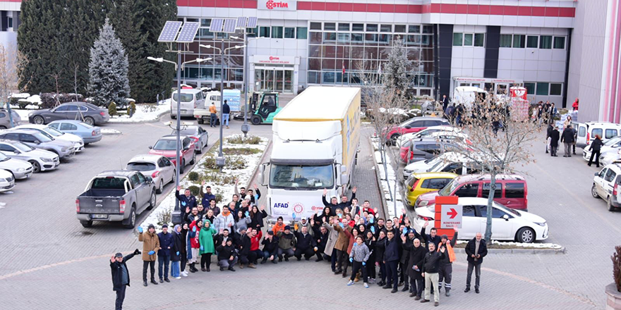 OSTİM’den deprem bölgesine yarım eli