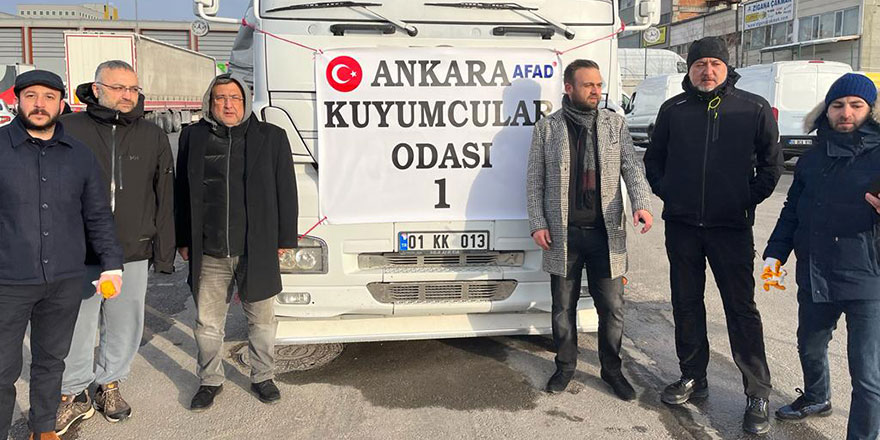 Ankara Kuyumcular Odası'ndan deprem bölgesine yardım seferberliği