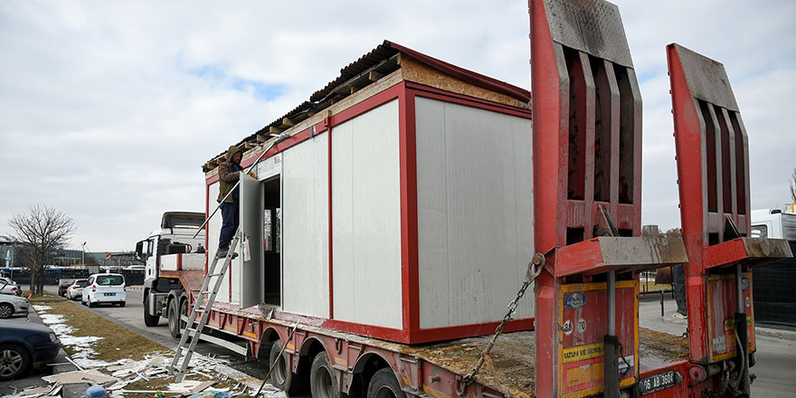 Altındağ Belediyesinden prefabrik ev desteği