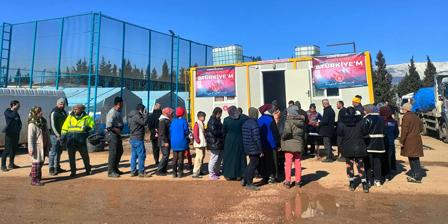 Keçiören'den Kahramanmaraş’ta 3 öğün yemek hizmeti