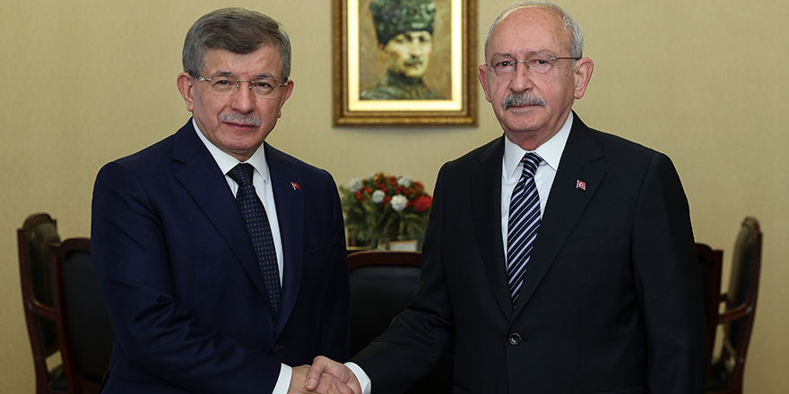 Kılıçdaroğlu, Ahmet Davutoğlu'nu ağırladı