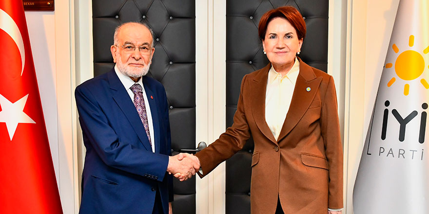 Akşener, Karamollaoğlu’yla bir araya geldi