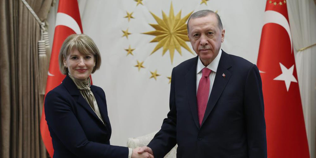 Erdoğan, Birleşik Krallık Büyükelçisi Jill Morris’i kabul etti