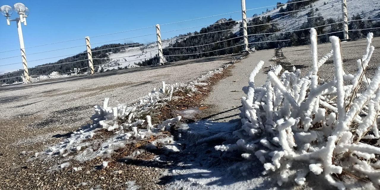 Bolu buz tuttu! Gece bakın kaç derece oldu