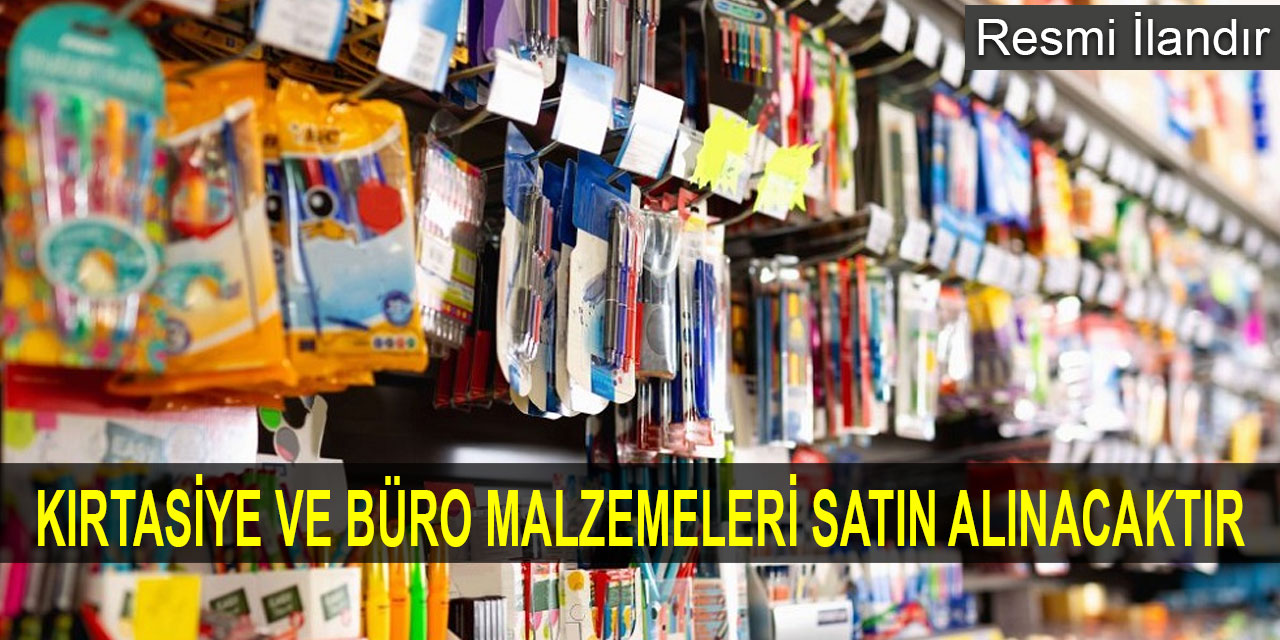 Kırtasiye malzemesi satın alınacak