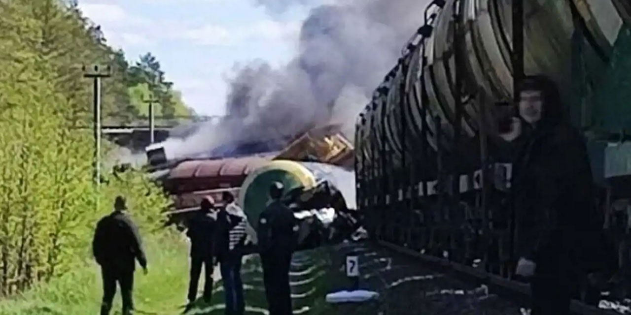 Rusya’da ikinci patlama! Yük treni raydan çıktı