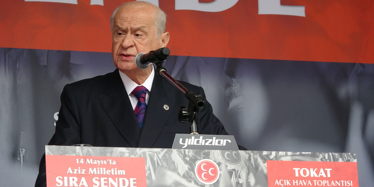 'Adayımız Recep' diyen Devlet Bahçeli'nin sesi Tokat'ta yankılandı