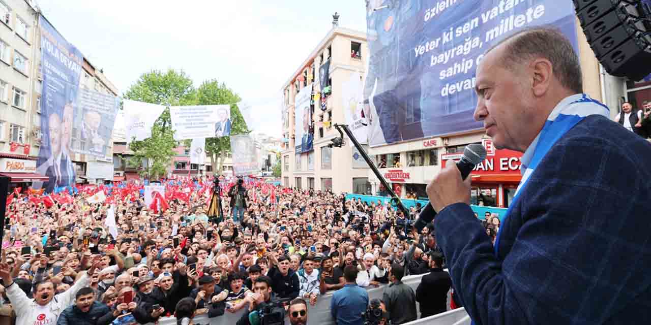 Cumhurbaşkanı Erdoğan Beyoğlu mitinginde konuştu