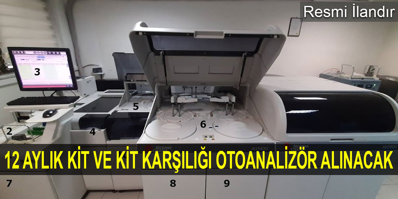 12 Aylık Kit ve Kit Karşılığı Otoanalizör Alınacak