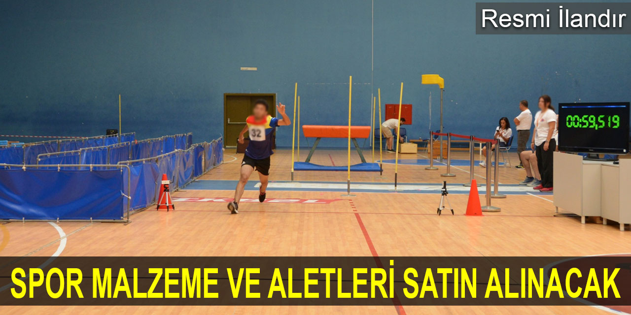 Spor malzeme ve aletleri alım ihalesi