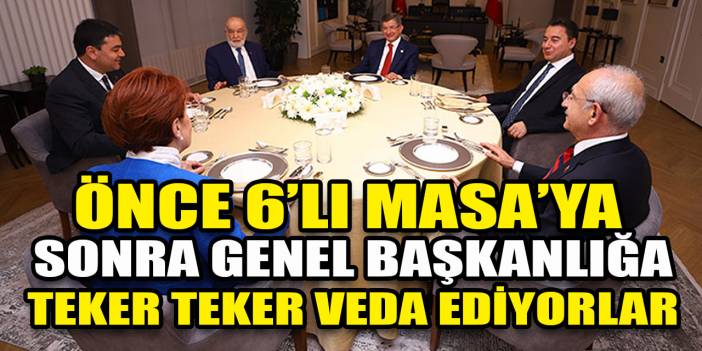 Önce 6'lı Masa'ya sonra genel başkanlığa veda ediyorlar! Bir parti genel başkanı daha koltuğu bırakıyor!