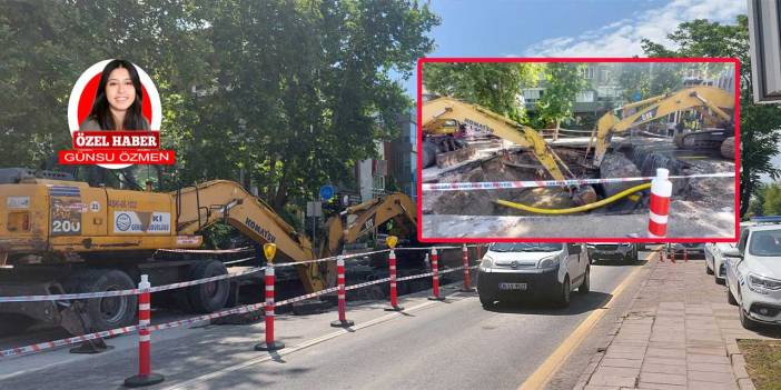 Ankara Beşevler'de sel nedeniyle yol çöktü! Selin izleri gündüz böyle görüntülendi...