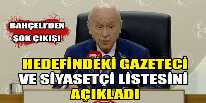 Bahçeli'nin takipçisi olduğu gazeteciler listesi!