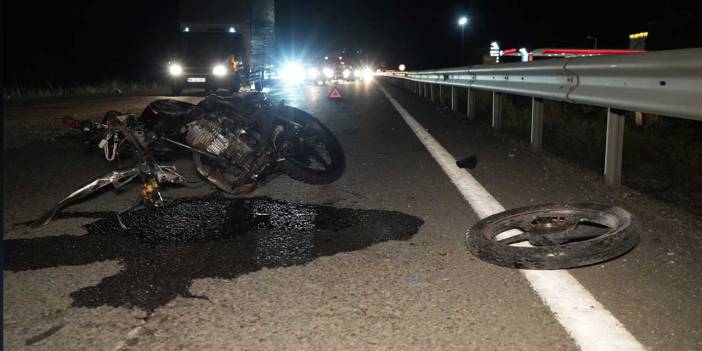 Kırıkkale'de motosiklet kazası: Yaralı sürücü tek ayakkabısıyla olay yerinden kaçtı