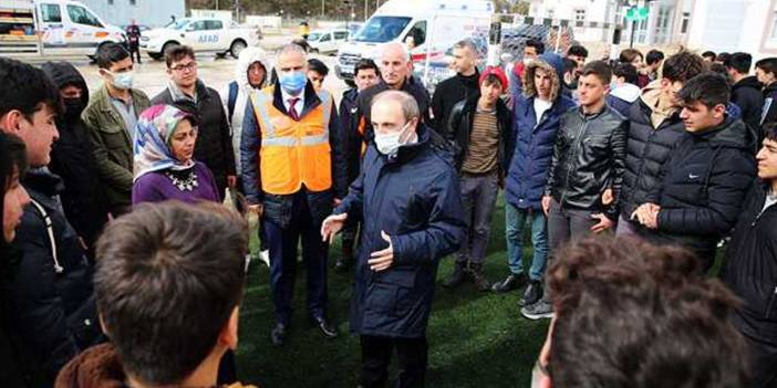 Bayburt'ta 5,8 büyüklüğünde deprem tatbikatı gerçekleştirildi