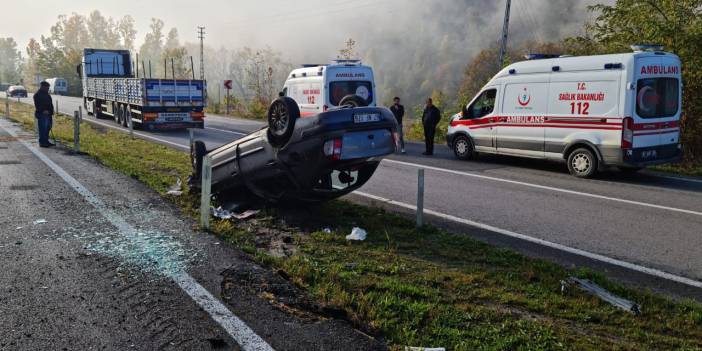 Ankara yolunda feci kaza: 2 yaralı