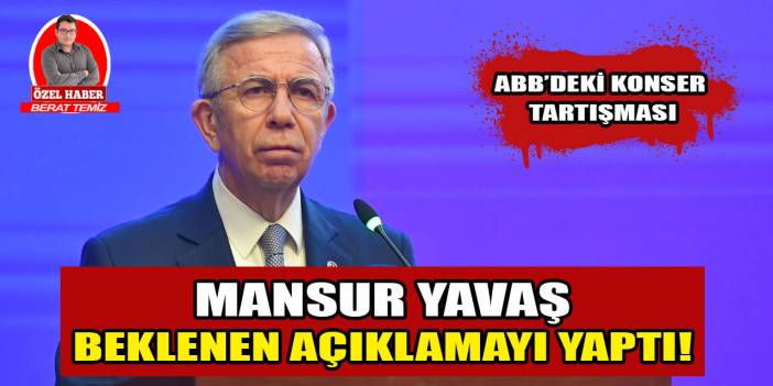 Ankara'da konser polemiği: Mansur Yavaş'tan beklenen açıklama geldi